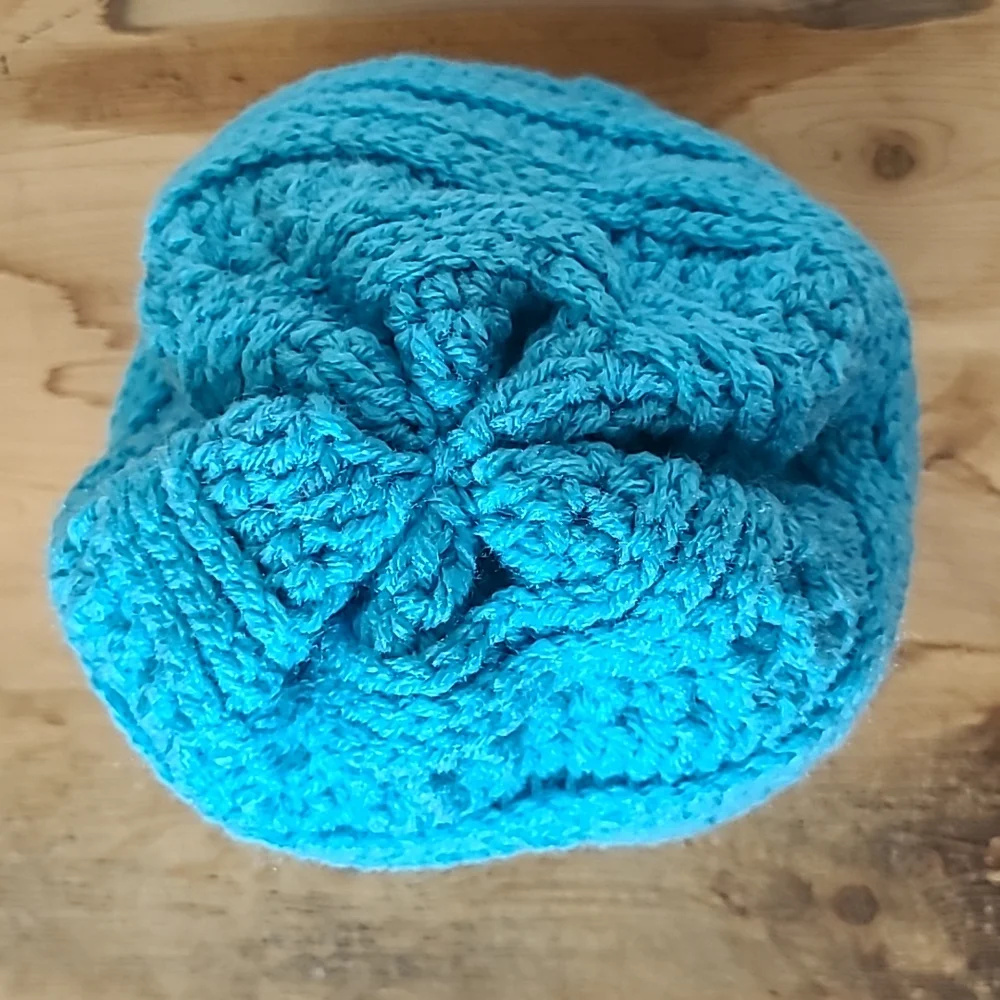 1️⃣7️⃣Handmade Winter Hat Blue-NEW